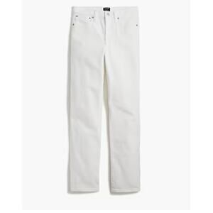 j. crew factory essential straight white jean in all-day stretch bx520 size 28